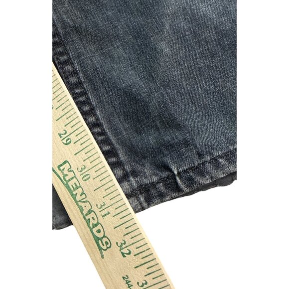 Yaso Mens Straight Leg Distressed Denim Jeans Size 30 Gray With Back Pocket Desi - Picture 6 of 7